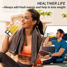 Load image into Gallery viewer, Portable Blender Glass, PopBabies Smoothie Blender to go, Rechargeable USB Blender with travel, Wireless Personal Blender Protein Shaker 5200mah
