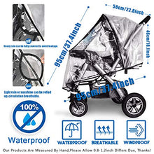 Load image into Gallery viewer, Stroller Rain Cover,Universal Stroller Accessory,Waterproof, Windproof Protection,Protect from Dust Snow,Baby Travel Weather Shield
