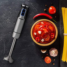 Load image into Gallery viewer, Mueller Austria Ultra-Stick 500 Watt 9-Speed Immersion Multi-Purpose Hand Blender Heavy Duty Copper Motor Brushed 304 Stainless Steel With Whisk, Milk Frother Attachments, BPA-Free

