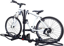 Load image into Gallery viewer, KAC Overdrive Sports K2 2” Hitch Mounted Rack 2-Bike Platform Style Carrier for Standard, Fat Tire, and Electric Bicycles – 60 lbs/Bike Heavy Weight Capacity – Smart Tilting – RV Use Prohibited
