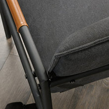 Load image into Gallery viewer, Sauder Boulevard Cafe Metal Lounge Chair, Charcoal Gray finish
