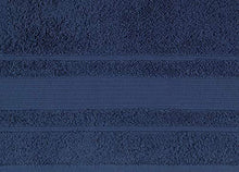 Load image into Gallery viewer, Qute Home Spa &amp; Hotel Towels 6 Piece Towel Set, 2 Bath Towels, 2 Hand Towels, and 2 Washcloths - Navy Blue

