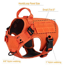 Load image into Gallery viewer, ICEFANG Tactical Dog Harness ,Medium Size, 2X Metal Buckle,Working Dog MOLLE Vest with Handle,No Pulling Front Leash Clip,Hook and Loop Panel
