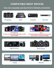 Load image into Gallery viewer, Microphone System Headset Mic/Stand Mic/Lavalier Lapel Mic with Rechargeable Bodypack Transmitter &amp; Receiver 1/4" Output for iPhone, PA Speaker, DSLR Camera, Recording, Teaching
