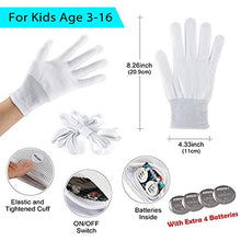 Load image into Gallery viewer, Qrooper LED Gloves for Kids LED Shoelaces ,Flashing Light Up Gloves Combination, Kids Toys For Boy Girl, Gloves for Christmas Thanksgiving Birthday Glow Halloween
