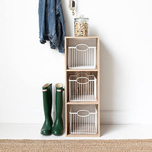 Load image into Gallery viewer, Signature Design by Ashley Socalle Modern 3 Cube Storage Organizer or Bookcase, Whitewash

