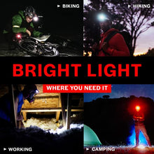 Load image into Gallery viewer, GearLight LED Head Lamp - Pack of 2 Outdoor Flashlight Headlamps w/ Adjustable Headband for Adults and Kids - Hiking &amp; Camping Gear Essentials - S500﻿

