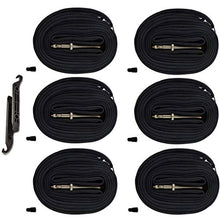 Load image into Gallery viewer, AR-PRO 26’’ x 1.75/2.125 Road/Mountain Bike Replacement Inner Tubes Presta Valve 42mm for Road Bikes with Tire Size of 26’’ (6 Inner Tubes with 2 Tire Levers)
