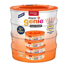 Load image into Gallery viewer, Playtex Diaper Genie Max Fresh, 4 Refills
