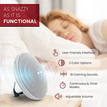 Load image into Gallery viewer, Kyle &amp; Bryce - Sleep Therapy Sound Machine - White Noise Machine - 18 Sleep Machine Soundtracks - Sound Machine for Baby &amp; Adults, Home, Office, and Meditation… (White)
