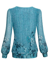 Load image into Gallery viewer, Timeson Women Blouses and Tops Fashion,Women's Long Sleeve Tunic Tops Ladies Business Casual Fall Winter Clothing Dress Shirts for Work Office Flowy Linen Fancy Blouse Floral Suits for Professional

