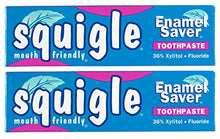 Load image into Gallery viewer, Squigle Enamel Saver Toothpaste (Canker Sore Prevention &amp; Treatment) Prevents Cavities, Perioral Dermatitis, Bad Breath, Chapped Lips - 2 Pack
