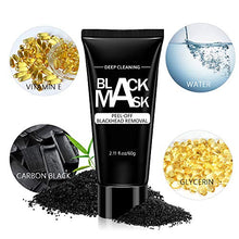 Load image into Gallery viewer, Blackhead Remover Mask Strips Peal off Black Mask Charcoal Mask for blackheads Bamboo Activated Charcoal Deep Cleansing,Pore Shrinking Facial Mask for Face and Nose
