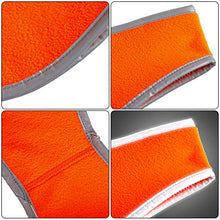 Load image into Gallery viewer, 2 Pieces Ear Warmer Headband High Visibility Reflective Safety Headband Winter Running Headband Fleece Ear Covers for Girls Women Men (Fluorescent Orange)

