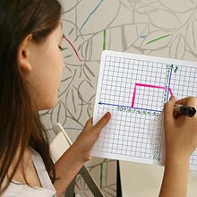 Load image into Gallery viewer, Dry Erase XY Axis Lap Board 9”X12” | Interactive Learning Coordinate Grid Whiteboard (Double Sided)
