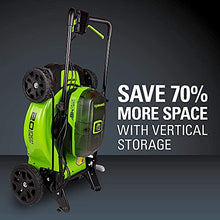 Load image into Gallery viewer, Greenworks 48V 20" Brushless Cordless Push Lawn Mower, (2) 4.0Ah USB Batteries (USB Hub) and Dual Port Rapid Charger Included (2 x 24V)
