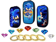 Load image into Gallery viewer, More Toys Sonic - Seven Chaos Emeralds Gems and Five Power Rings in a Sonic Bag - by Ace Trendz (Bag Design 2)
