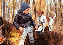 Load image into Gallery viewer, TUG 360° Tangle-Free, Heavy Duty Retractable Dog Leash for Up to 110 lb Dogs; 16 ft Strong Nylon Tape; One-Handed Brake, Pause, Lock (Large, White)
