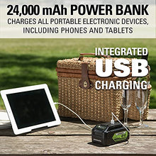 Load image into Gallery viewer, Greenworks 24V 13-Inch Cordless (2-In-1) Push Lawn Mower, 4.0Ah USB Battery (USB Hub) and Charger Included MO24B410
