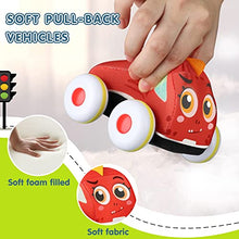 Load image into Gallery viewer, Toy Life Plush Elephant Baby Toys - Newborn Baby Musical Toys for Baby 0 to 36 Months &amp; Soft Dinosaur Pull Back Cars for Toddlers 1-3 Baby Car Toy Soft Pull Back Vehicles Dinosaur Toys for Tod

