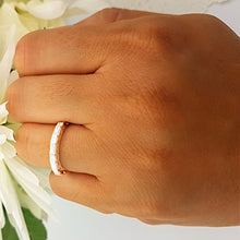 Load image into Gallery viewer, Dazzlingrock Collection 0.60 Carat (ctw) 14K Princess &amp; Baguette Diamond Ladies Wedding Stackable Band, White Gold, Size 6.5
