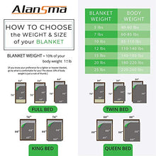 Load image into Gallery viewer, ALANSMA Reversible Weighted Blanket for All Season, Warm and Cool, Luxury Minky Velvet, Enjoy Sleeping Anywhere
