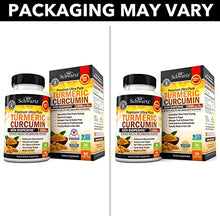 Load image into Gallery viewer, Turmeric Curcumin with BioPerine 1500mg - Natural Joint &amp; Healthy Inflammatory Support with 95% Standardized Curcuminoids for Potency &amp; Absorption - Non-GMO, Gluten Free Capsules with Black Pepper.
