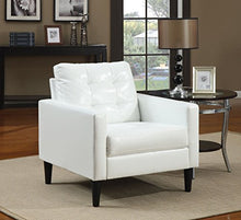 Load image into Gallery viewer, ACME Balin White Faux Leather Accent Chair
