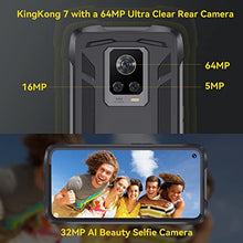 Load image into Gallery viewer, Unlocked Rugged Smartphone, CUBOT King Kong 7 Android 11 Unlocked Rugged Phone, 6.36” HD+ Screen, 8GB+128GB, 64MP Main Camera IP68 Waterproof Phones, 4G Dual SIM Cell Phones, Face ID, NFC/GPS, Black
