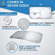 Load image into Gallery viewer, EcoNour Car Windshield Sun Shade + Car Side Window Shade 20"x12" (4 Pack) | Complete Sun Protection | Covers Privacy Blackout | Car Interior Accessories for Sun Heat

