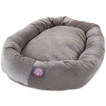 Load image into Gallery viewer, 52 inch Vintage Villa Collection Micro Velvet Bagel Dog Bed By Majestic Pet Products
