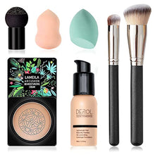 Load image into Gallery viewer, Mushroom Head Air Cushion CC Cream &amp; Foundation, Foundation Brush Powder Brush, Moisturizing Matte Oil Control Concealer, Bright Makeup Base, Long Lasting Liquid Foundation(Nude #103)
