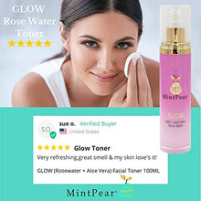 Load image into Gallery viewer, Rose Water Facial Toner for Acne| Alcohol-Free | Facial Toner for Aging Skin - Helps Unclog Pores - Decrease Acne- Hydrating Primer &amp; Setting Hydrosol for Sensitive Skin by MintPear®
