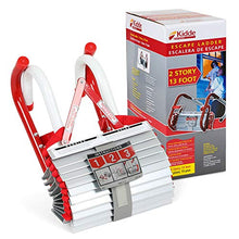 Load image into Gallery viewer, Kidde Fire Escape 2-Story Ladder, Escape Ladder, 13-Foot Anti-Slip Rungs, Rope Ladder
