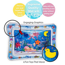 Load image into Gallery viewer, Splashin'kids Inflatable Tummy Time Premium Water mat Infants and Toddlers is The Perfect Fun time Play Activity Center Your Baby's Stimulation Growth
