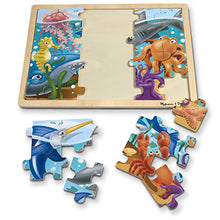 Load image into Gallery viewer, Melissa &amp; Doug Under the Sea Ocean Animals Wooden Jigsaw Puzzle With Storage Tray (24 pcs)
