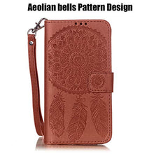 Load image into Gallery viewer, JanCalm Galaxy J3 (2016) Case, Galaxy Amp Prime Case, Galaxy Express Prime Case, Galaxy Sol Case, [Wrist Strap] Premium PU Leather [Multi Card/Cash Slots] Stand Flip Cover with Pen (Brown)
