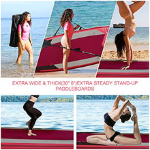 Load image into Gallery viewer, BOOBEAUTY Stand Up Paddle Board, Inflatable Surfboard with Adjustable Floating Paddle, Pump, Waterproof Bag, Ankle Leash for Adults Youth and Kids
