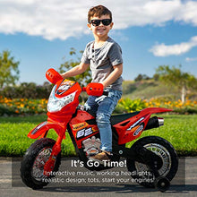Load image into Gallery viewer, Best Choice Products Kids 6V Ride On Motorcycle w/ Treaded Tires, Working Headlights, 2mph Top Speed, Training Wheels, Realistic Sounds, Music, Battery Charger - Red
