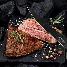 Load image into Gallery viewer, PAUL MAIER Grill Tool Set Including Filet Knife with Scabbard, Multi-Function Heavy-Duty Scissors, Barbecue Tongs, Barbecue Brush2 ，Wooden Handle Barbecue Needle10, Waterproof Storage Bag
