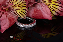 Load image into Gallery viewer, Clara Pucci 1.7 Ct Round Cut Pave Set Wedding Engagement Bridal Anniversary Band Ring 14Kt White Gold, Size 6
