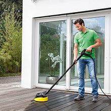 Load image into Gallery viewer, Karcher T300 11" Pressure Washer Surface Cleaner Attachment for Karcher Electric Pressure Washers K2-K5 – 32" Extension Wand Included
