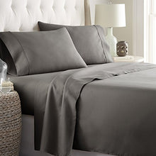 Load image into Gallery viewer, Hotel Luxury Bed Sheets Set 1800 Series Platinum Collection Softest Bedding, Deep Pocket,Wrinkle &amp; Fade Resistant (Queen,Gray)

