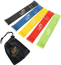 Load image into Gallery viewer, Fit Simplify Resistance Loop Exercise Bands for Home Fitness, Stretching, Strength Training, Physical Therapy, Workout Bands, Pilates Flexbands, Set of 5
