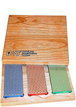Load image into Gallery viewer, Diamond Machine Technology (DMT) 3-6-in. Diamond Whetstone Models Sharpener in Hard Wood Box (W6EFC)
