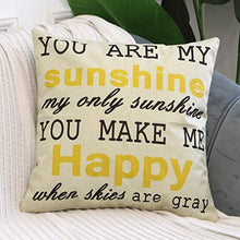 Load image into Gallery viewer, LEIOH Farmhouse Decorative Pillow Covers Set of 4 Home Sweet Home Inspirational Quotes Sofa Throw Pillow Covers Cushion Cover 18 x 18 Inc
