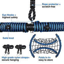 Load image into Gallery viewer, Trekassy 750 lb Spider Web Swing 40 inch for Tree Kids with Steel Frame and 2 Hanging Straps
