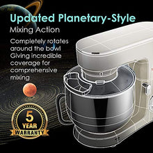Load image into Gallery viewer, SanLidA Stand Mixer, 9.5 Qt. 10-Speed Electric Kitchen Mixer with Dishwasher-Safe Dough Hooks, Flat Beaters, Wire Whip &amp; Pouring Shield Attachments for Most Home Cooks, SM-1551, Cream White
