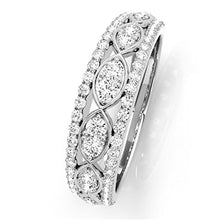Load image into Gallery viewer, 0.50 Ctw. Diamond Delicate Wedding Band In 14K White Gold
