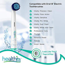 Load image into Gallery viewer, Compatible with Oral-B Electric Toothbrush Sensitive Replacement Head Generic - 8-Pack | Gentle-Action Tooth Brush Heads with Dupont Bristles | Sensitive Gums &amp; Teeth &amp; Gentle Whitening Action | Braun
